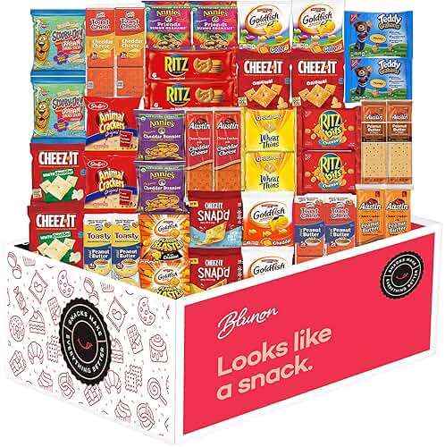 Crackers Variety Pack - Individually Wrapped Assortment - Sampler Bulk Care Package Gift Box - Snack Pack (40 Count) - Image 2