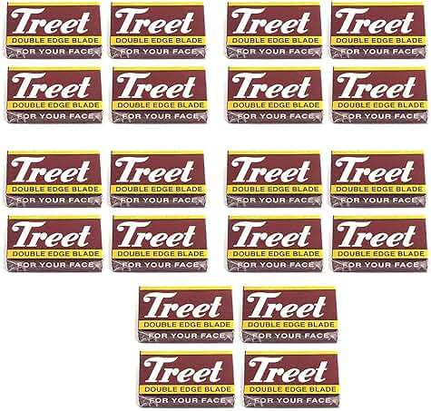 AAProTools Treet Carbon Steel Double Edge Razor Blades, 200 blades (20x10) - Image 1