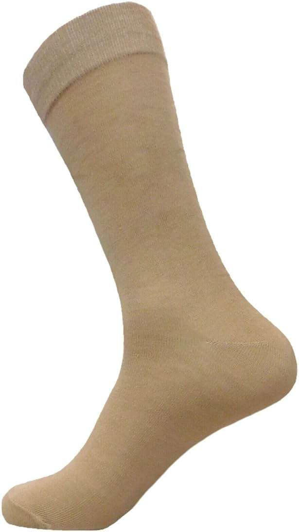Royal Classic MENS DRESS SOCKS MIX ASSORTED COTTON BLEND SOCKS 6 PAIRS FORMAL SOLID COLORS CREW SOCKS 10-13 - Image 3