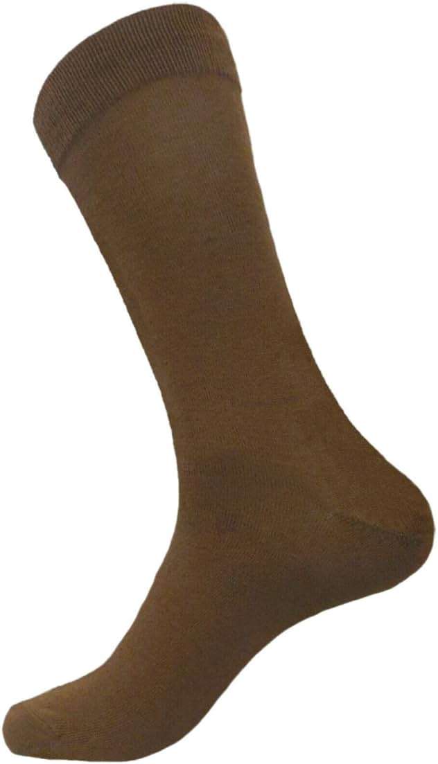Royal Classic MENS DRESS SOCKS MIX ASSORTED COTTON BLEND SOCKS 6 PAIRS FORMAL SOLID COLORS CREW SOCKS 10-13 - Image 8