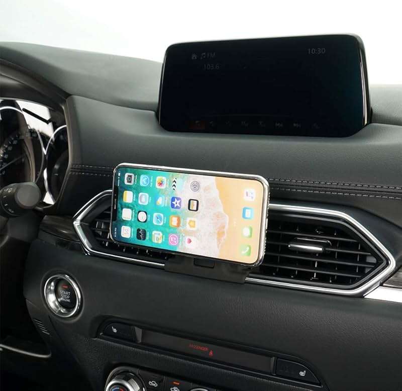 BEERTE Car Phone Holder fit for Mazda CX-5 2017-2026 Strong Magnetic Phone Mount CX5 Adjustable Air Vent Car Dashboard Cell Phone Mount fit for Any inches Smartphone - Image 3
