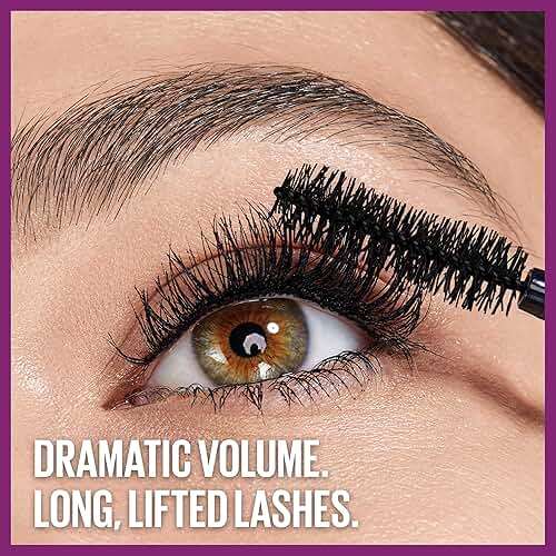 Maybelline The Falsies Lash Lift Washable Mascara Volumizing, Lengthening, Lifting, Curling, Multiplying, Eye Makeup, Blackest Black, 1 Count - Image 4