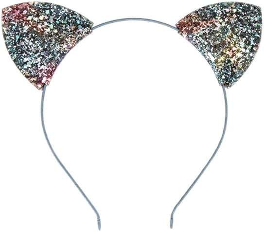 Lirila Cosplay Leopard Sequin Black Cat Ears Headband for women,Leopard Print, cheetah ears Headbands Party Decoration, Halloween costume for women adult Pack of 5(Multicolor) - Image 5