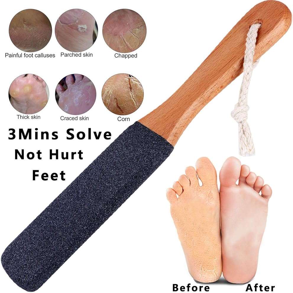 Kinepi Foot File & Foot Scrubber,Pumice Stone for Feet Callus Remover | Pedicure foot rasp helps smooth cracked heels,dead skin,and hard skin after shower for wet or dry daily and weekly foot care - Image 2