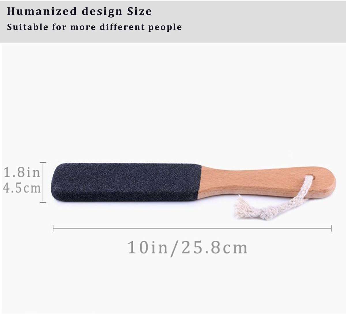 Kinepi Foot File & Foot Scrubber,Pumice Stone for Feet Callus Remover | Pedicure foot rasp helps smooth cracked heels,dead skin,and hard skin after shower for wet or dry daily and weekly foot care - Image 5