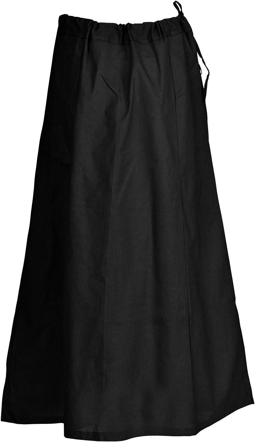 Indian Trendy Sari Petticoat Cotton Stitched Adjustable Waist Saree Underskirt Lining Skirt - Image 1