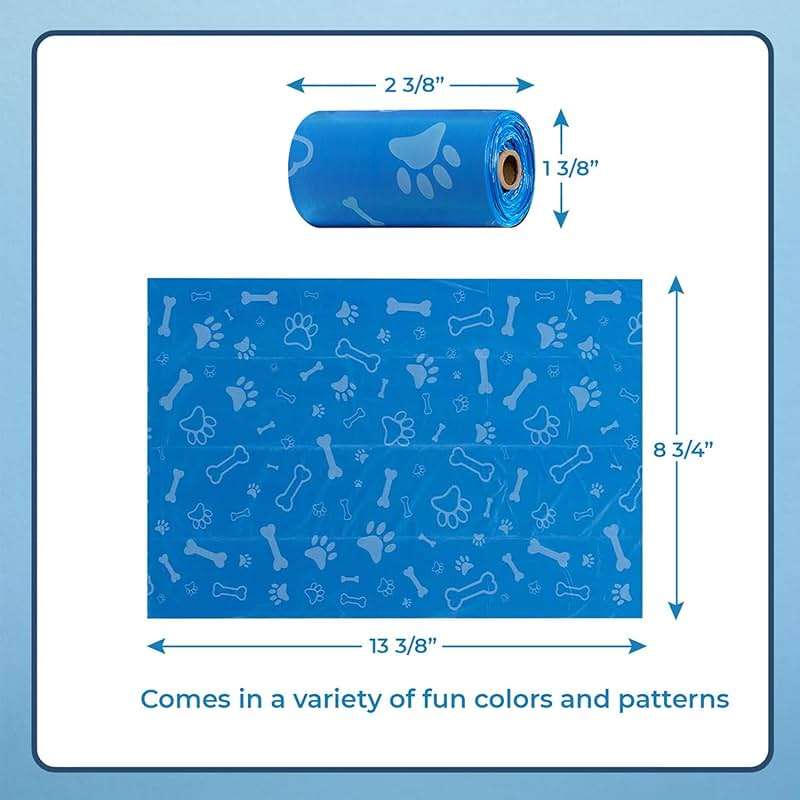Best Pet Supplies Dog Poop Bags for Waste Refuse Cleanup, Doggy Roll Replacements for Outdoor Puppy Walking and Travel, Leak Proof and Tear Resistant, Thick Plastic - Assorted, 150 Bags - Image 4