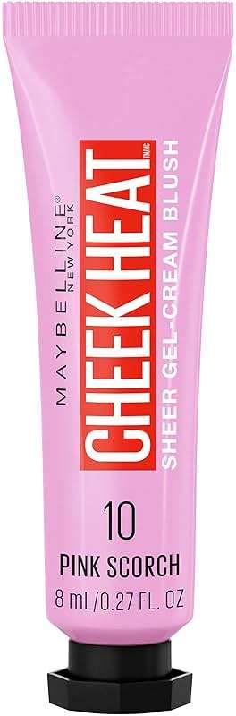 Maybelline Cheek Heat Gel-Cream Blush Makeup, Lightweight, Breathable Feel, Sheer Flush Of Color, Natural-Looking, Dewy Finish, Oil-Free, Pink Scorch, 1 Count - Image 1