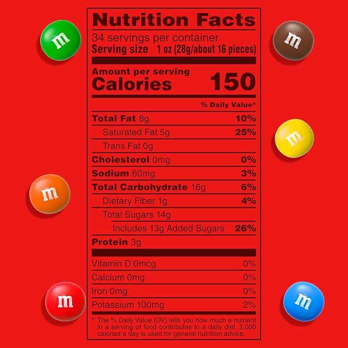 M&M'S Summer Peanut Butter, Chocolate Candy, Party Size, 34 oz Resealable Bulk Candy Bag - Image 2