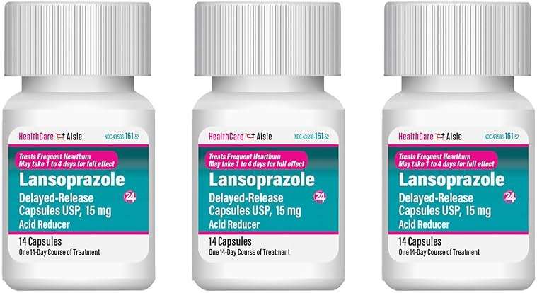 HealthCareAisle Lansoprazole 15 mg - 42 Delayed-Release Capsules - Acid Reducer, Treats Frequent Heartburn - Image 3