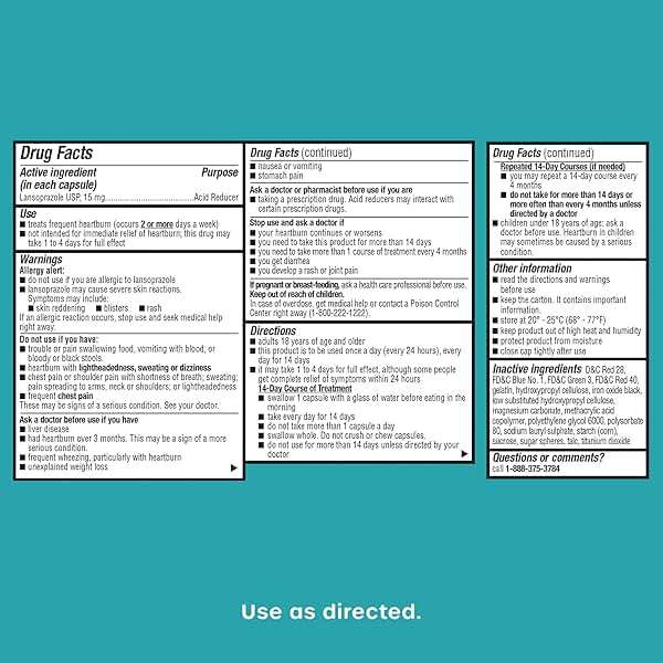 HealthCareAisle Lansoprazole 15 mg - 42 Delayed-Release Capsules - Acid Reducer, Treats Frequent Heartburn - Image 5