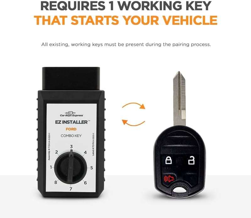 Simple Key, Key Fob and Key Programmer 3 Button Keypads, Key Replacement Remote Kit, Simple Key Programmer for Select Ford, Lincoln, Mercury, and Mazda Vehicles - Image 4