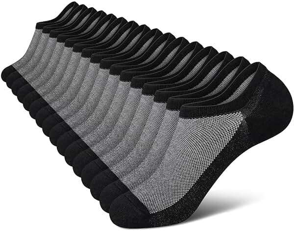 wernies No Show Socks Men, Low Cut Ankle Short Casual Cotton Socks with Non Slip Grips 6-10/11-13 - Image 1