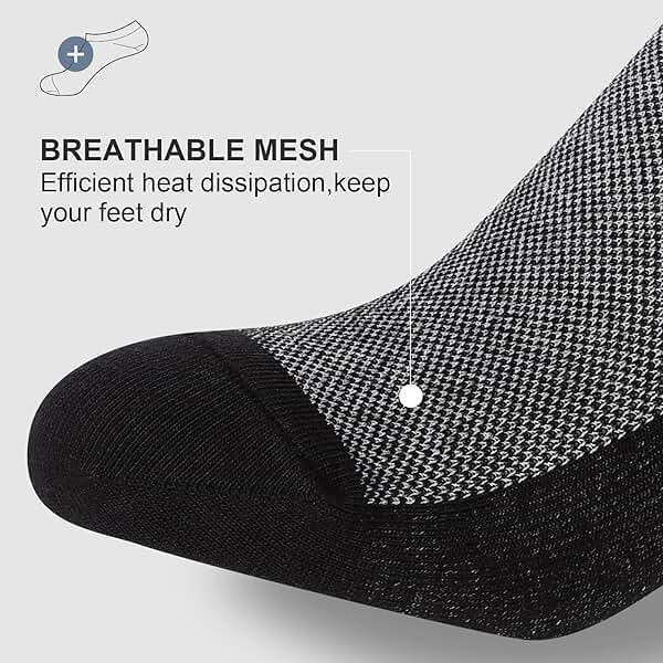 wernies No Show Socks Men, Low Cut Ankle Short Casual Cotton Socks with Non Slip Grips 6-10/11-13 - Image 3
