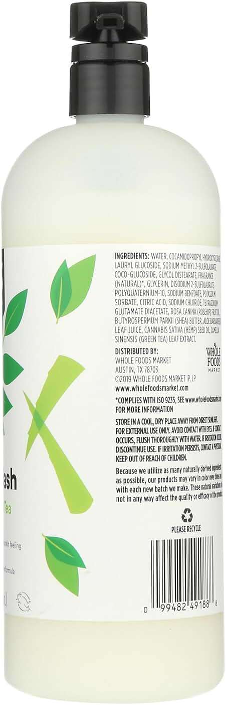 365 by Whole Foods Market, Body Wash Moisturizing Aloe & White Tea, 32 Fl Oz - Image 7