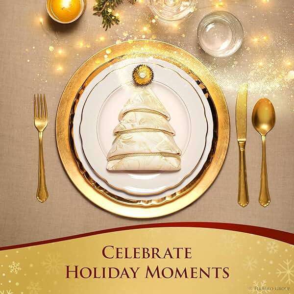 Ferrero Rocher Gourmet Hazelnut Milk Chocolate Gift Box, 42 Individually Wrapped Chocolates, 18.5 oz - Image 5