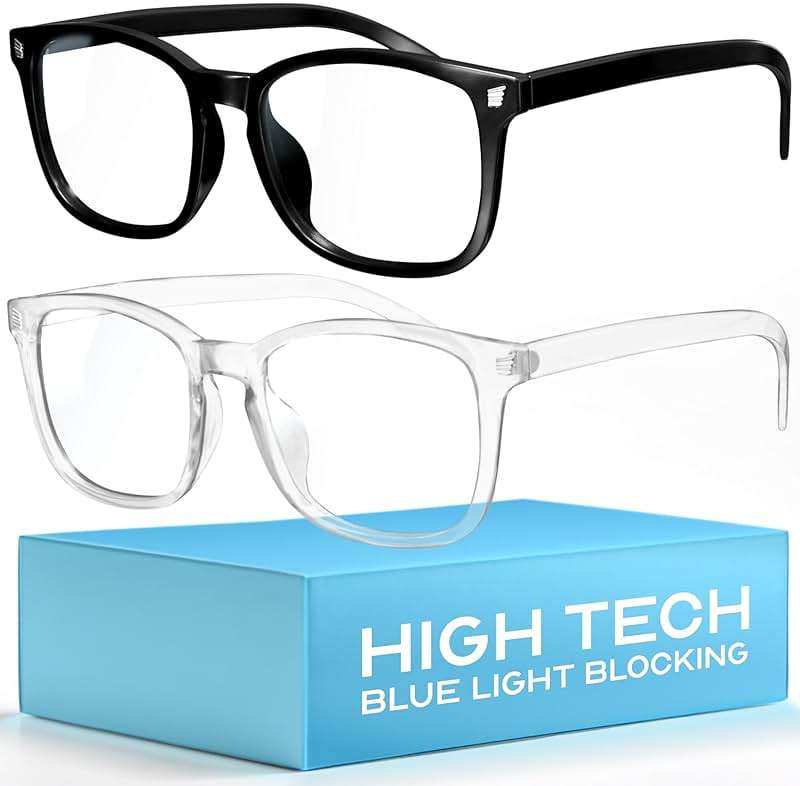 livho High Tech Blue Light Glasses - Advanced up to 99% Blue Light Blocking Computer Glasses - Screen Fatigue & UV Protection - Image 1