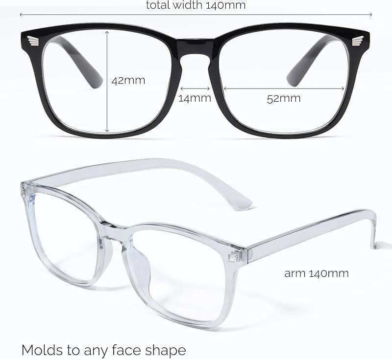livho High Tech Blue Light Glasses - Advanced up to 99% Blue Light Blocking Computer Glasses - Screen Fatigue & UV Protection - Image 6