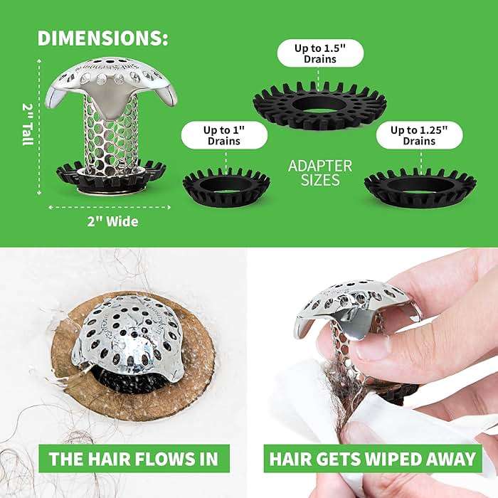 SinkShroom Ultra Revolutionary Bathroom Sink Drain Protector, Stainless Steel - Image 2