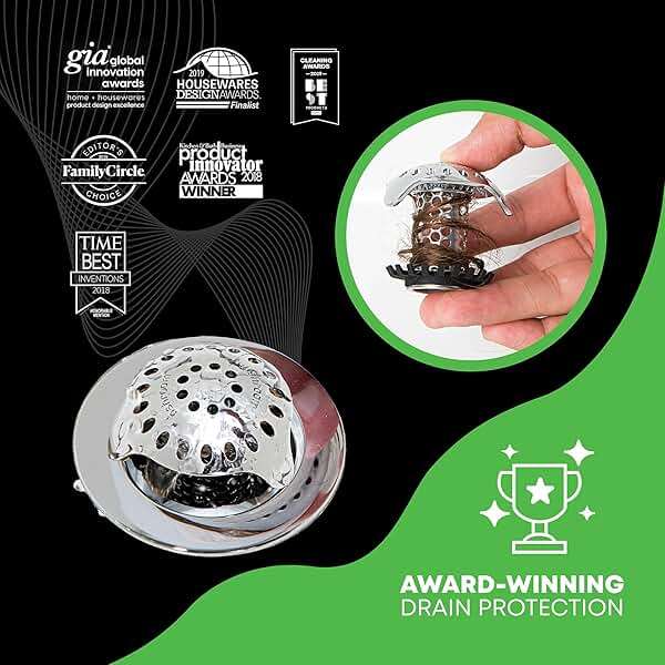 SinkShroom Ultra Revolutionary Bathroom Sink Drain Protector, Stainless Steel - Image 6
