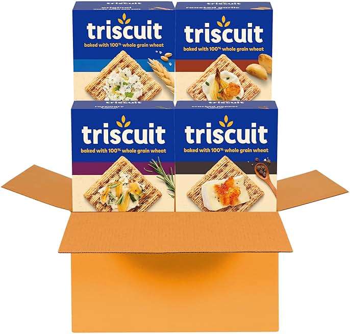 Triscuit Whole Grain Wheat Crackers 4 Flavor Variety Pack, Lunch Snacks, Bulk Snack Crackers, 4 Boxes - Image 15