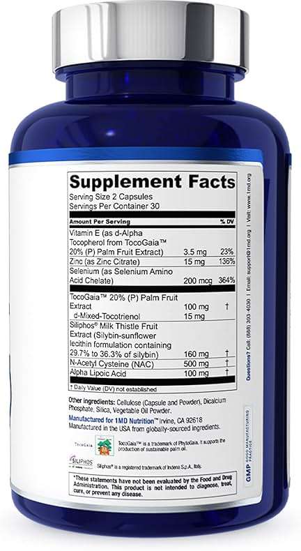 1MD Nutrition LiverMD - Liver Support Supplement | Siliphos Milk Thistle Extract & NAC - Supports Healthy Energy, Immunity & Overall Health - Liver Cleanse & Support | 60 Capsules - Image 8