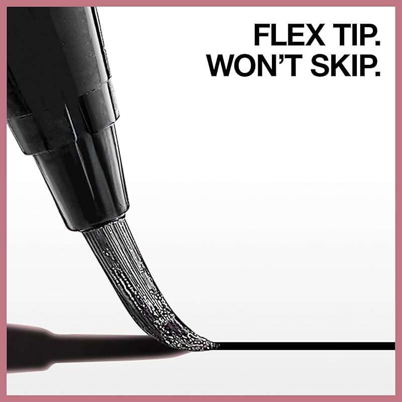 Maybelline Hyper Easy Liquid Pen No-Skip Eyeliner, Satin Finish, Waterproof Formula, Pitch Black, 0.018 Fl Oz - Image 7