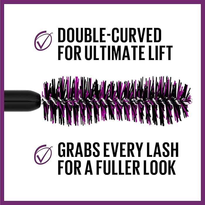 Maybelline The Falsies Lash Lift Waterproof Mascara Volumizing, Lengthening, Lifting, Curling, Multiplying, Eye Makeup, Very Black, 1 Count - Image 3