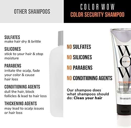 COLOR WOW Dream Clean Duo - 100% clean, sulfate-free COLOR SECURITY SHAMPOO and weightless COLOR SECURITY CONDITIONER| Achieve Super Glossy, Hydrated Hair - Image 7