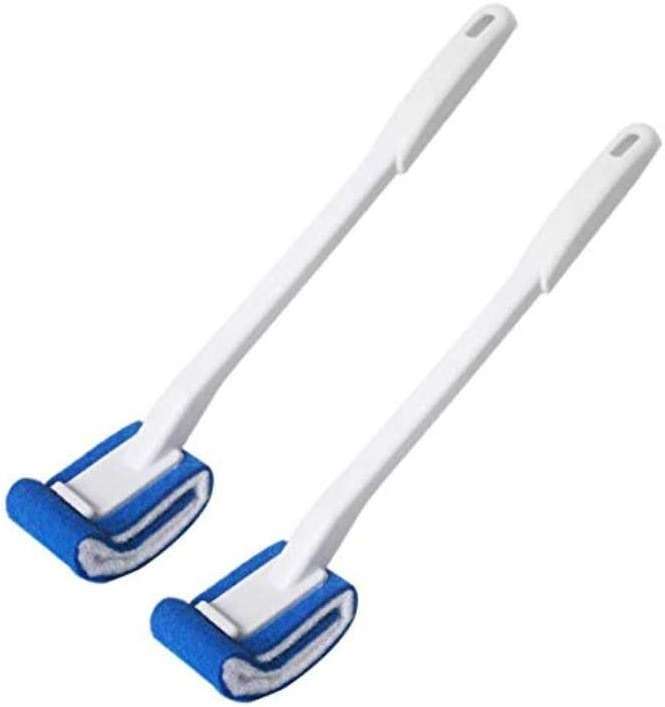 Toilet Brush Bowl Brush Bathroom Brush Under Rim Toilet Brush Scracth-Free Curved Good Grip Easy to use deep Cleaning No Scratching, Anti-Splashing Easy to Store (2pack) - Image 1