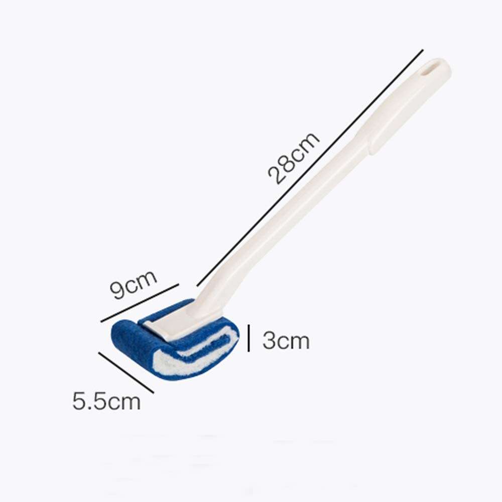 Toilet Brush Bowl Brush Bathroom Brush Under Rim Toilet Brush Scracth-Free Curved Good Grip Easy to use deep Cleaning No Scratching, Anti-Splashing Easy to Store (2pack) - Image 2