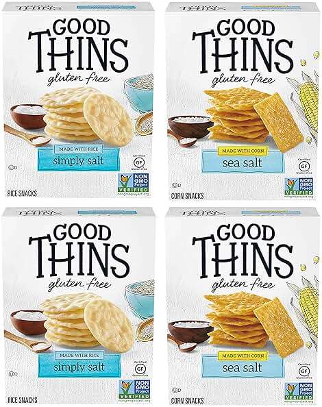 GOOD THINS Rice & Corn Snacks Gluten Free Crackers Variety Pack, Bulk Snack Crackers, 4 Boxes - Image 13
