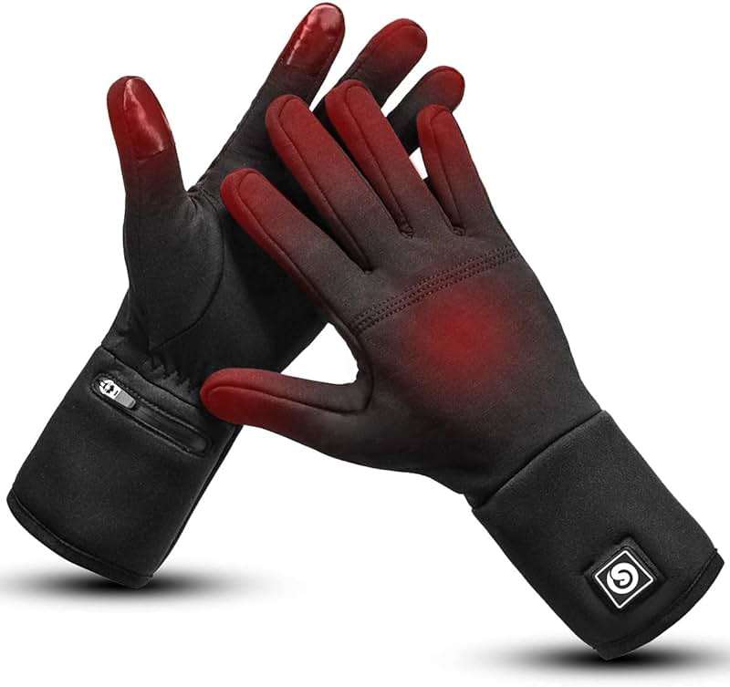 DAY WOLF Heated Glove Liners Electric Gloves for Men Women Rechargeable Battery Hand Warmer for Winter Sports Snow Biking Riding Cycling Hunting - Image 1