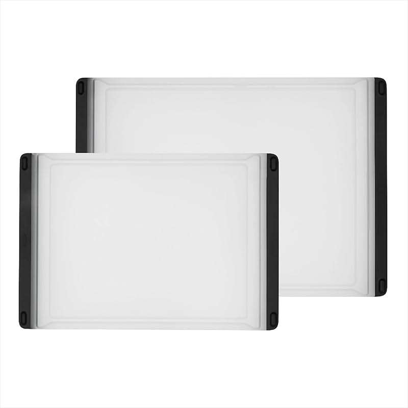 OXO Good Grips 2-Piece Cutting Board Set, Cutting Boards for Kitchen Prep, Non-Porous Double-Sided Design, Dishwasher-Safe, Durable Kitchen Essentials - Image 1