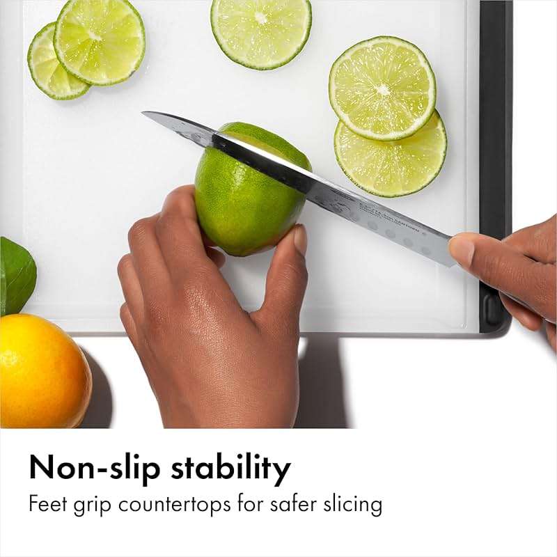 OXO Good Grips 2-Piece Cutting Board Set, Cutting Boards for Kitchen Prep, Non-Porous Double-Sided Design, Dishwasher-Safe, Durable Kitchen Essentials - Image 2