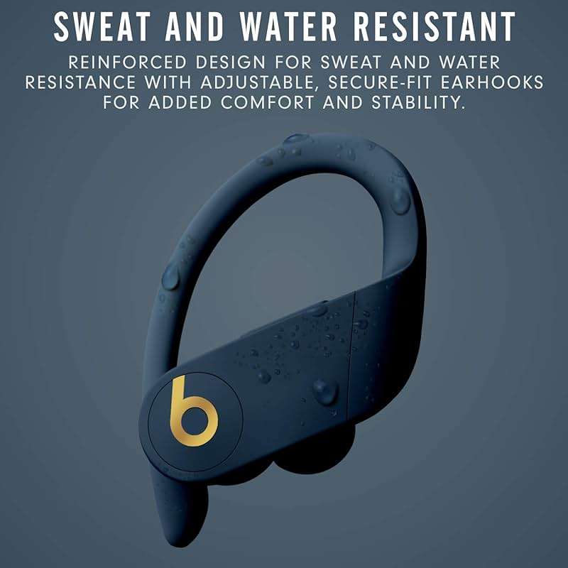 Beats Powerbeats Pro Wireless Earbuds - Apple H1 Headphone Chip, Class 1 Bluetooth Headphones, 9 Hours of Listening Time, Sweat Resistant, Built-in Microphone - Navy - Image 3
