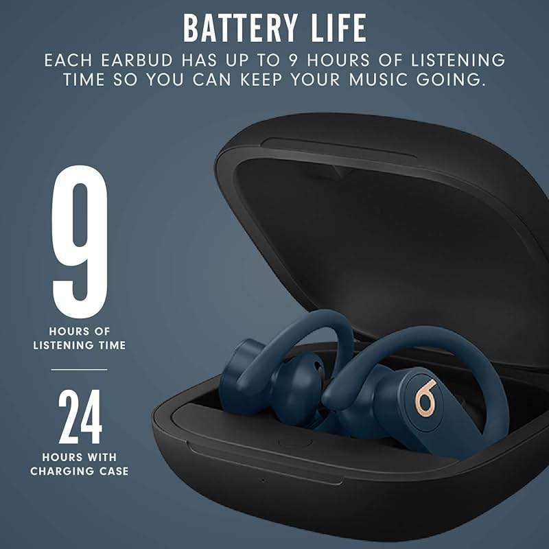 Beats Powerbeats Pro Wireless Earbuds - Apple H1 Headphone Chip, Class 1 Bluetooth Headphones, 9 Hours of Listening Time, Sweat Resistant, Built-in Microphone - Navy - Image 6