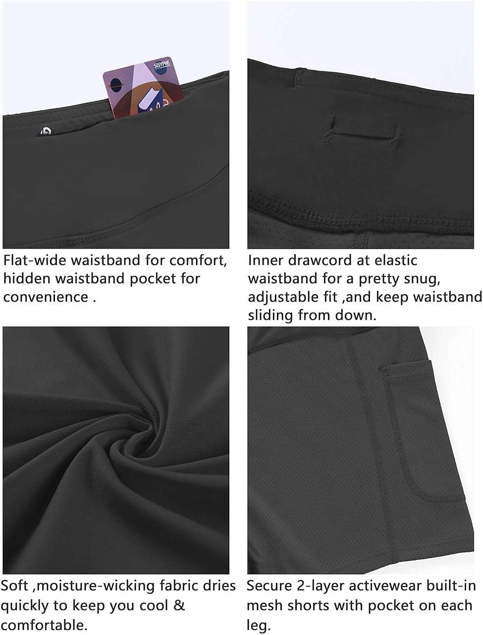 BUBBLELIME 2 Styles 5" XXS-XL Women's UPF 50+ Adjustable Running Skort with Pockets Active Tennis Golf Workout Skirt - Image 5