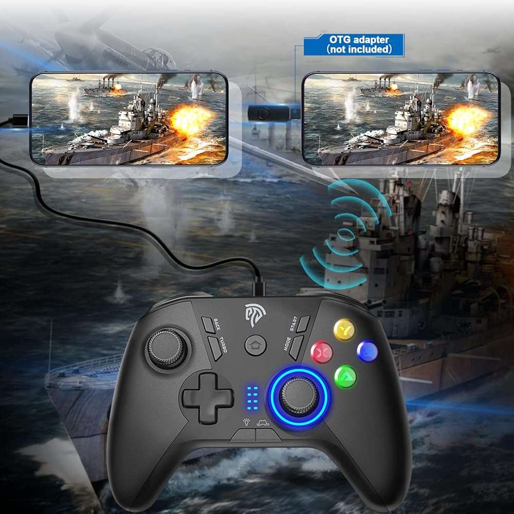 EasySMX 2.4G Wireless Gaming Controller for Windows PC, Steam Deck, PS3 & Android TV Box, Plug and Play Gamepad with Dual Vibration, 4 Back Paddles, Up to 14-Hour Battery Life - Image 9