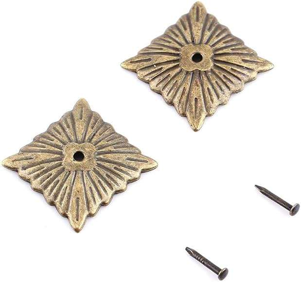100pcs Vintage Upholstery Nails, Sofa Shoe Door Decorative Stud Antique Upholstery Tacks Bronze Metal Labels Tacks Furniture Nails Pins Assortment Kit (2121mm) - Image 1