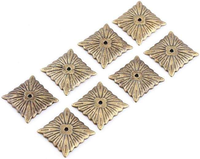 100pcs Vintage Upholstery Nails, Sofa Shoe Door Decorative Stud Antique Upholstery Tacks Bronze Metal Labels Tacks Furniture Nails Pins Assortment Kit (2121mm) - Image 5