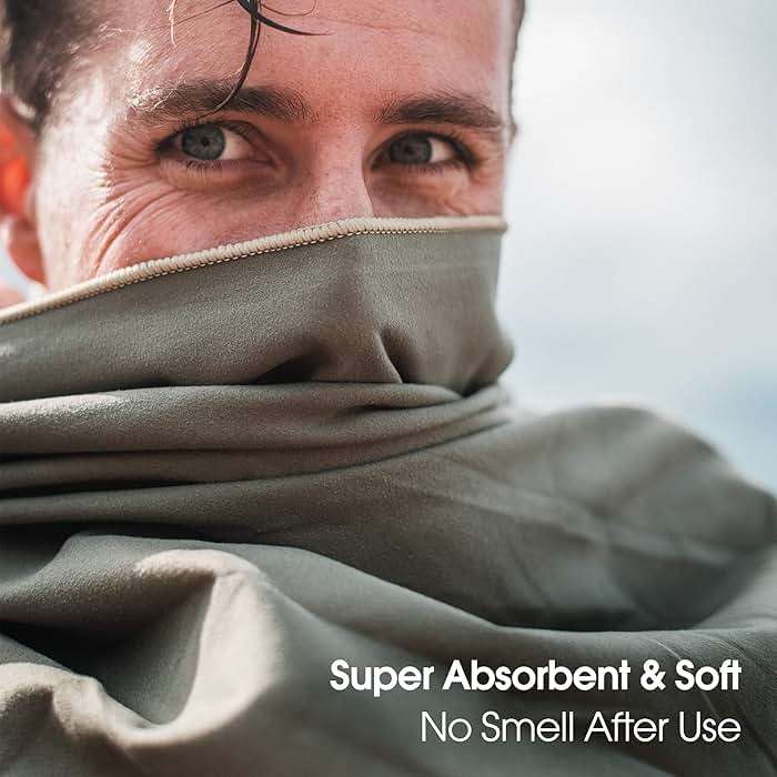 4Monster Quick Dry Travel Towel with Case & Carabiner – Super Absorbent Microfiber Gym & Camping Towel. Compact, Lightweight, Fast Drying for Beach, Swimming, Hiking, Backpacking - Image 6