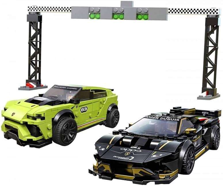 LEGO Speed Champions Lamborghini Urus ST-X and Lamborghini Huracán Super Trofeo EVO 76899 Building Kit (663 Pieces) - Image 3