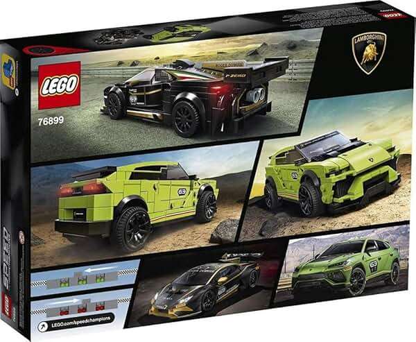 LEGO Speed Champions Lamborghini Urus ST-X and Lamborghini Huracán Super Trofeo EVO 76899 Building Kit (663 Pieces) - Image 7