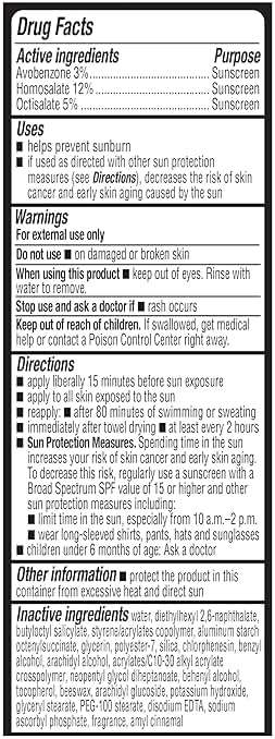 Amazon Basics Sport Body Sunscreen Lotion SPF 50, Water Resistant (80min), Fragrance Free, Formulated without Octinoxate & Oxybenzone, Broad Spectrum UVA/UVB Protection, 8 fl oz, 6-Pack - Image 5