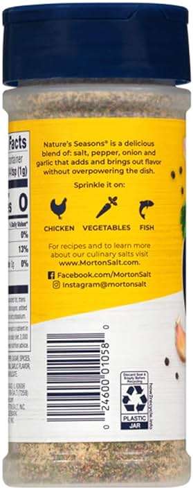 Morton Nature's Seasons Seasoning Blend, 7.50 oz, 2 Bottles (Pack of 2) - Image 2