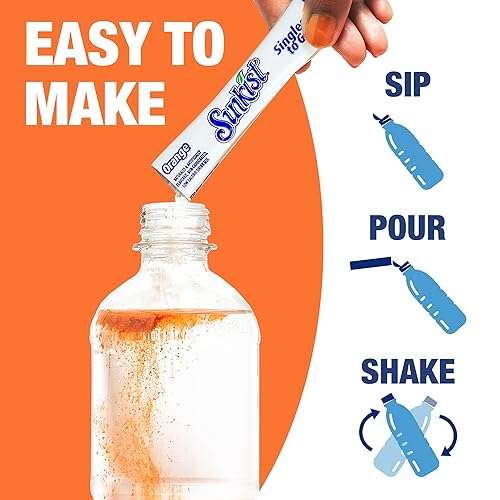 Sunkist Soda Orange Singles To Go Drink Mix, 12 Boxes with 6 Packets Each - 72 Total Servings - Image 6