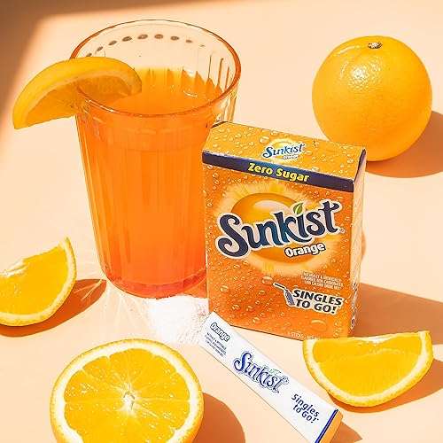 Sunkist Soda Orange Singles To Go Drink Mix, 12 Boxes with 6 Packets Each - 72 Total Servings - Image 7