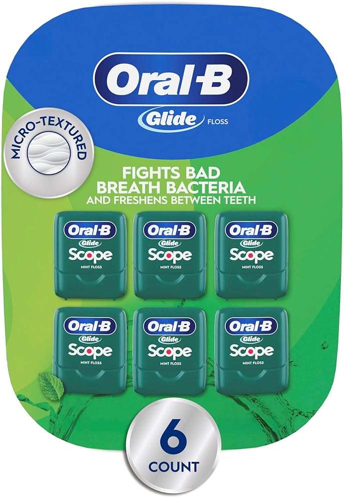 Oral-B Glide Dental Floss, Scope Mint Flavor, 40 m, Pack of 6 - Image 1