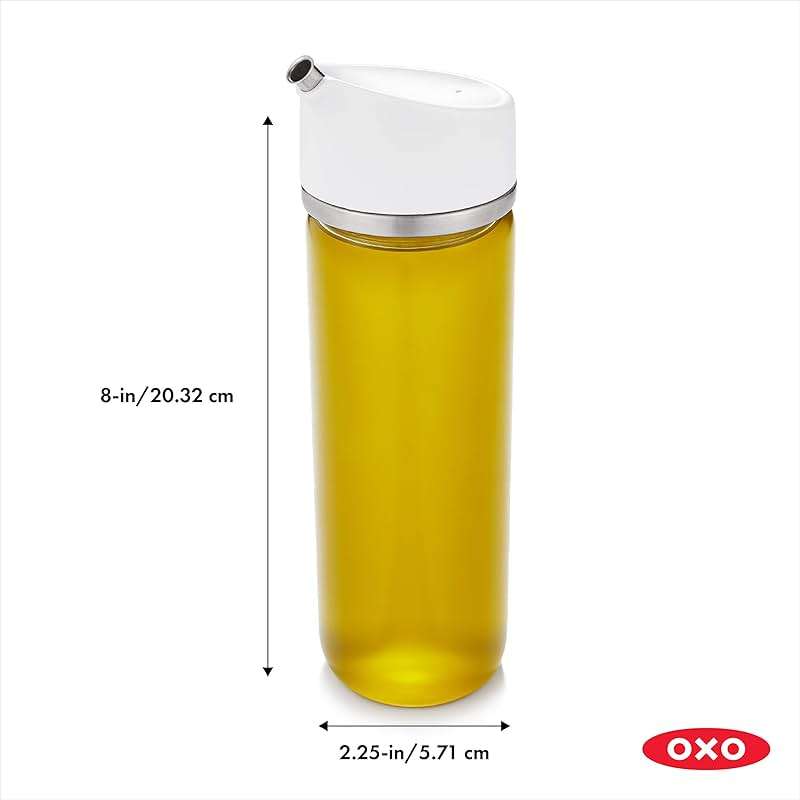 OXO Good Grips 12 oz Precision Pour Glass Oil Dispenser | Precision Pour - Image 3